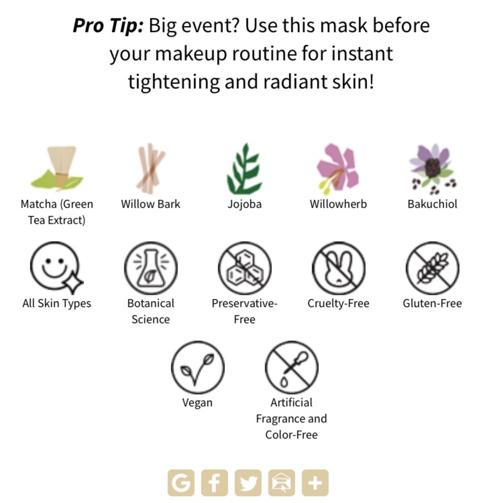 Boscia Matcha Magic Super-Antioxidant Mask - Picture 3 of 9